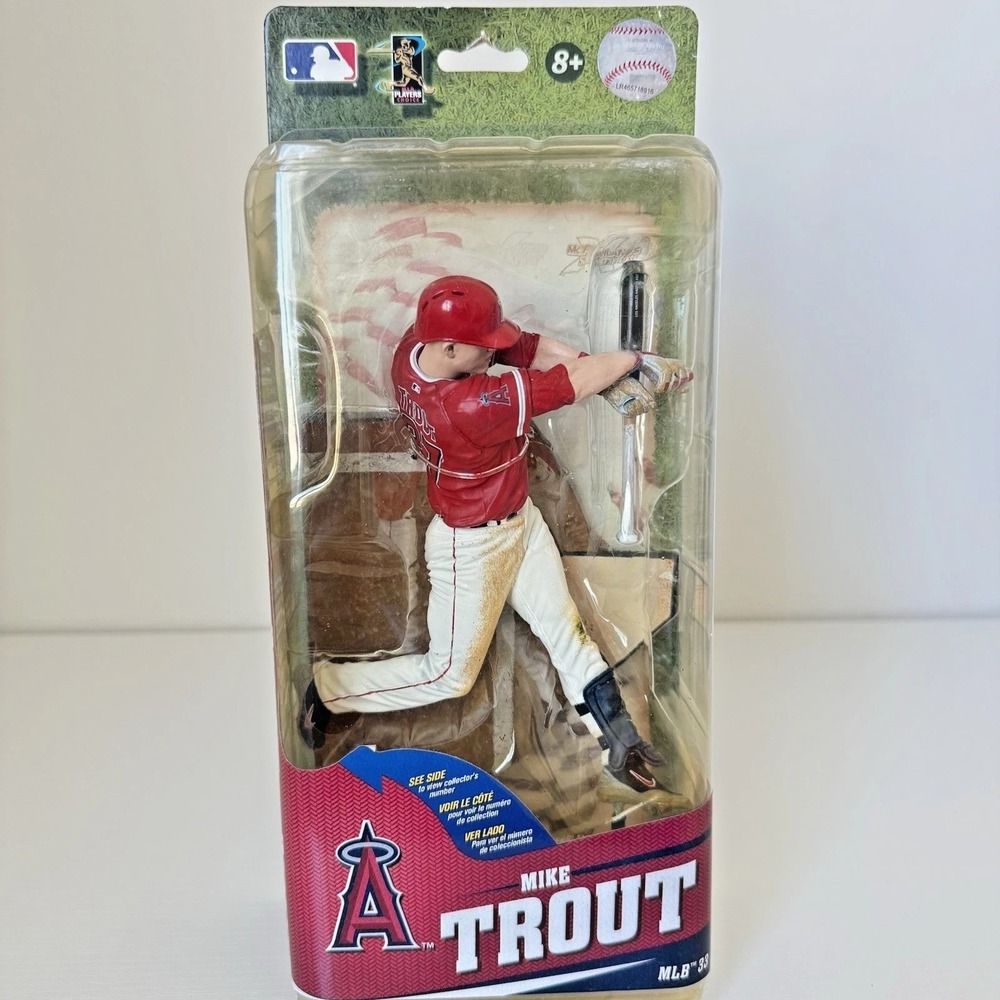 Mike Trout McFarlane MLB Series 33 Los‎ Angeles Angels Action Figure Red Jersey